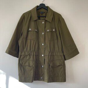 Glamour x Lane Bryant Green Jacket - 14